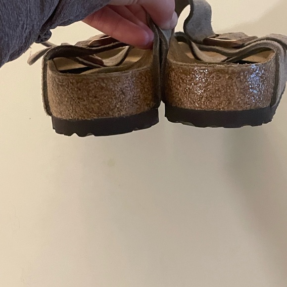 Birkenstock suede leather two strap Arizona slides - Picture 6 of 6